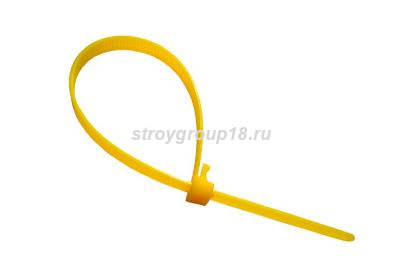 47-5-200 Хомуты нейлоновые желтые многоразовые