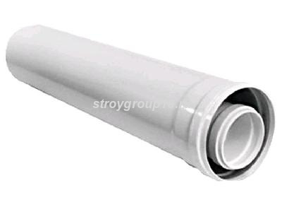 Труба коакс D60/100 L=450мм ФОРС