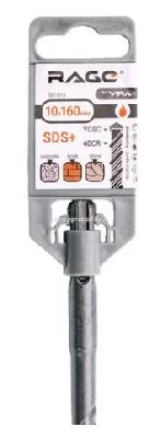 Бур по бетону 10 х 160 мм SDS-plus RAGE by VIRA 561016
