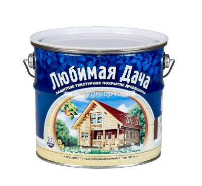 УЦЕНКА Любимая Дача текстурное покрытие для древесины, орех 2,7 л