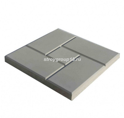 Плитка тротуарная 300*300*30 Калифорния гладкая ГРАФИТ
