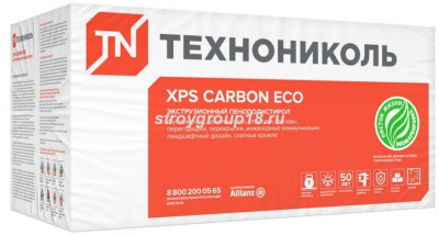 Плиты ТЕХНОНИКОЛЬ КАРБОН ЭКО XPS  1200*600*20 (0,288000 м3, 20шт)