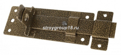 Засов Киров Секрет ЗД-13 антик. бронза с проушиной