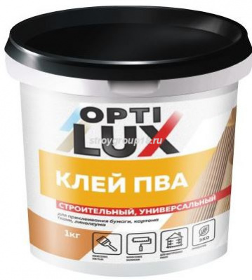 Клей ОПТИЛЮКС ПВА су 1 кг 