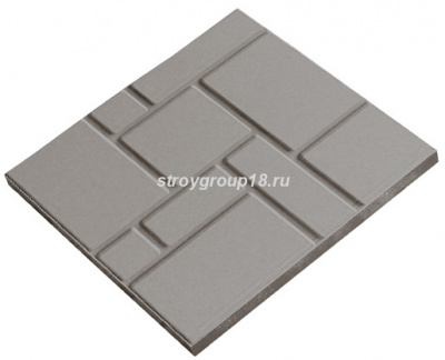 Плитка усиленная 330х330х35 серая  
