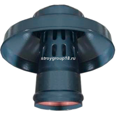 Оголовок с ветрозащитой D 80 ЧЕРНЫЙ ROMMER Алюминий