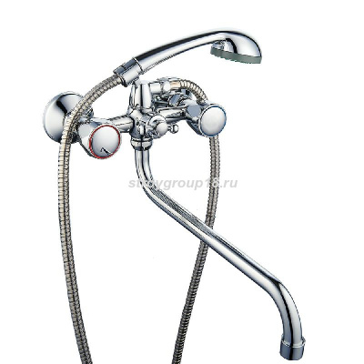 Смеситель для ванны ROEGEN, S-нос, 1/2" м/к RR120A