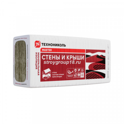 Утеплитель минерал. ТЕХНОНИКОЛЬ СТЕНЫ И КРЫШИ ПРОФ 34 PN 9600*1220*50мм (1 рул/уп,0,585м3, 24шт/пал)