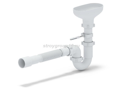 Сифон 11/2" * 40 DR0115 с разрывом струи 40*40/50 АНИпласт