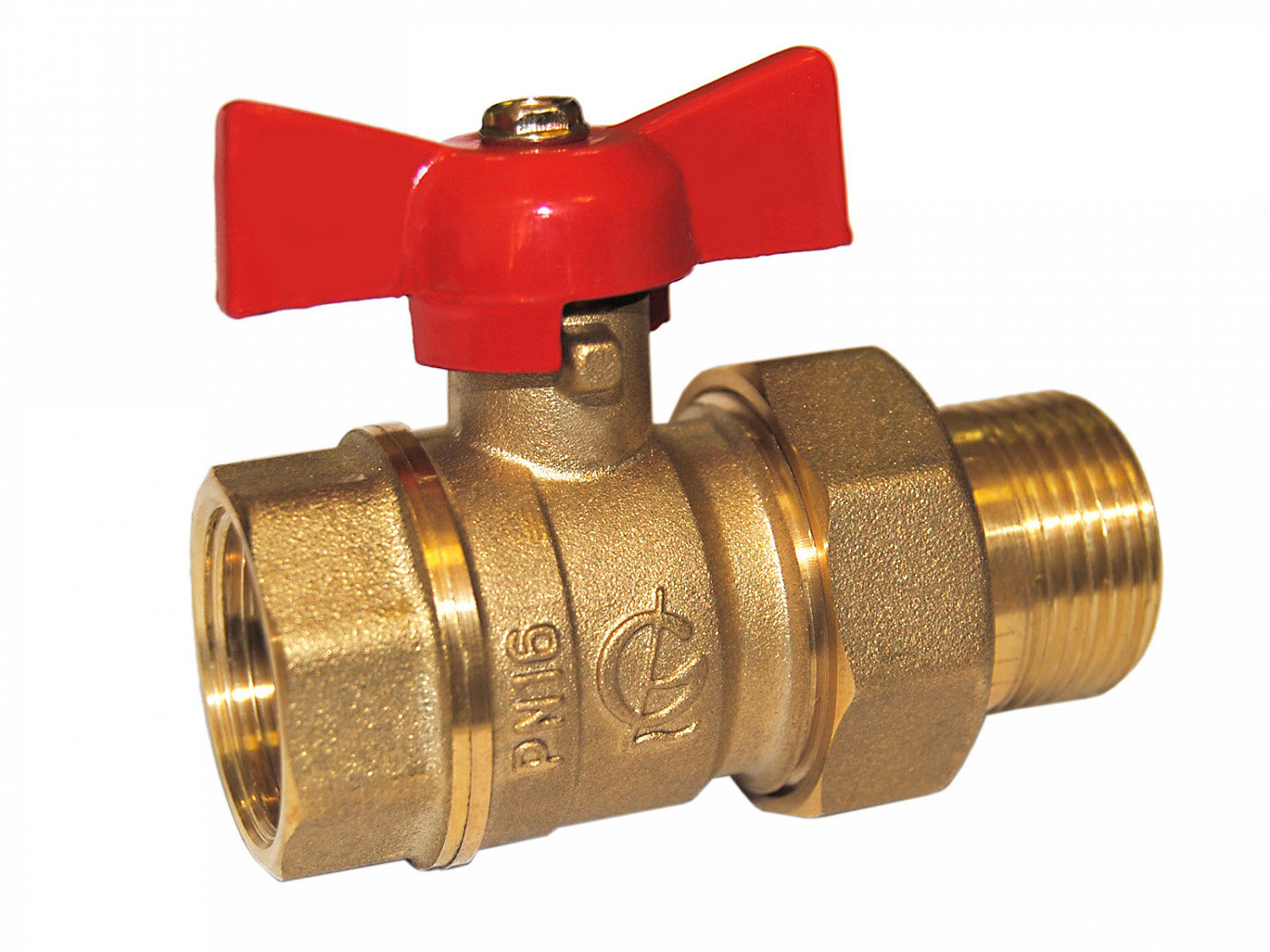Кран американка   3/4" бабочка ВН практик