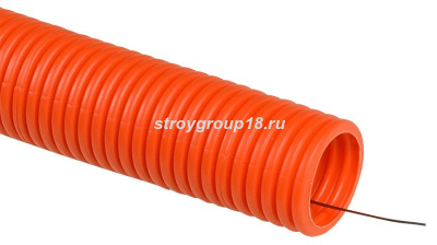 Гофротруба ПНД 16мм ОРАНЖ. легкая с протяжкой (100 м) DKC