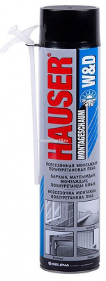 Пена бытовая всесезонная HAUSER W&D 750 мл