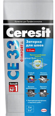 Затирка Церезит для швов СЕ33 (2 кг) натура