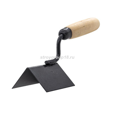 Кельма угловая для внешних углов, деревянная ручка, 80х60х60мм