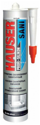 Герметик HAUSER силикон санитар. белый 260мл 