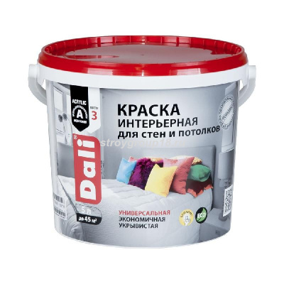 Краска  DALI интерьерная белоснежная 5 л