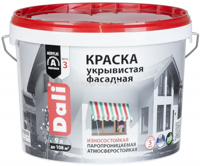 Краска  фасадная DALI укрывистая  5 л